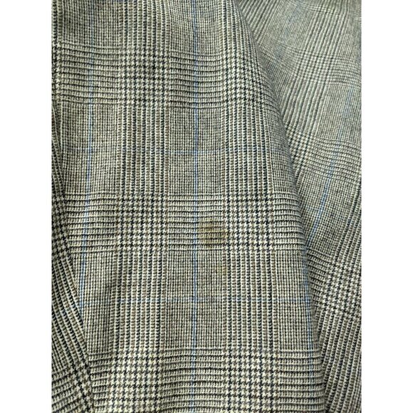 VINTAGE MEN'S BEIGE PLAID 100% WOOL BLAZER JACKET - SIZE 40 - Picture 7 of 8